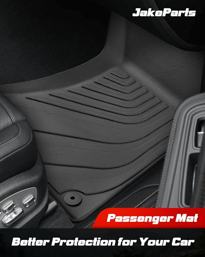 Car Floor Mats for Porsche Macan 2014-2025 2026 4PCS Full Set Not for EV | All Weather Full Coverage Floor Liners Heavy Duty Waterproof Long-Lasting Macan T/S/Turbo/GTS Accessories TPE Rubber Carpet