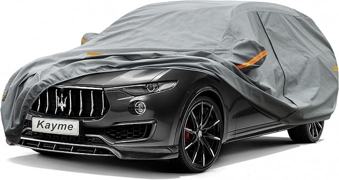 Kayme Heavy Duty SUV Car Cover Custom Fit Maserati Levante (2016-2025) Waterproof All Weather for Automobiles, Full Exterior Covers Sun Rain UV Protection.（Deliver About 3-10 Days）