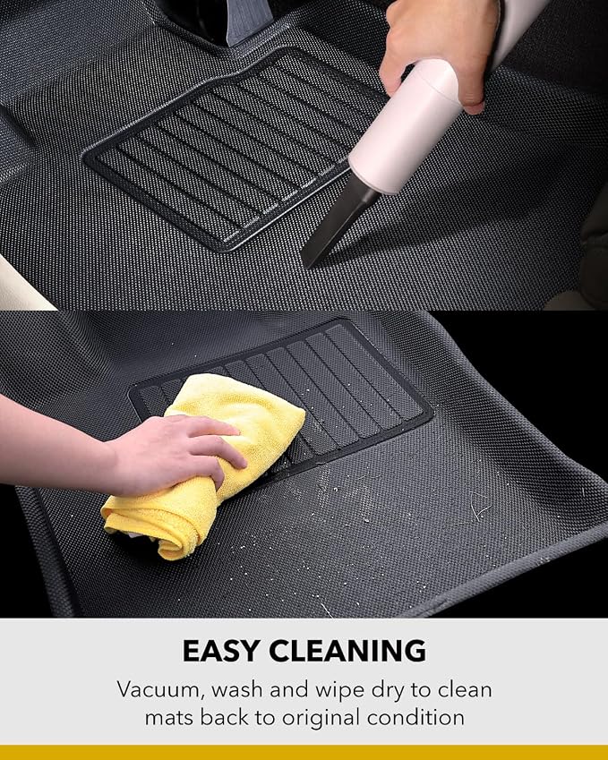 3D MAXpider Custom Fit KAGU Floor Mat (BLACK) Compatible with DODGE CHALLENGER RWD 2015-2023 - Front Row
