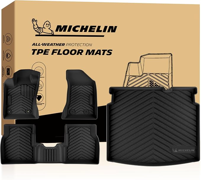 Michelin Vehicle Mats for 2020-2025 Subaru Outback & Legacy (3 Piece) | Not Fit 2026, All-Weather TPE Custom Fit Liner, Premier