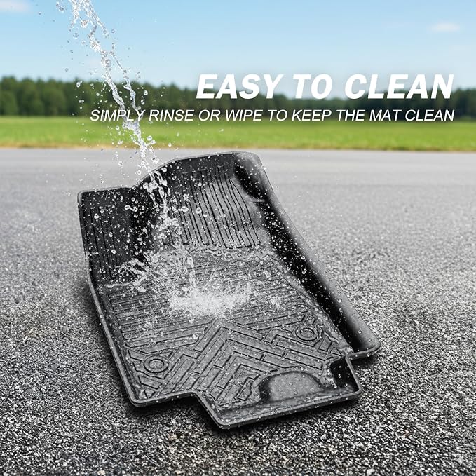 KUST Custom Fit Floor Mats for 2020-2025 Nissan Sentra Accessories (Not for 2026), All Weather Floor Liners Front Rear 2 Rows Car Mats, TPE Rubber, Raised Edge
