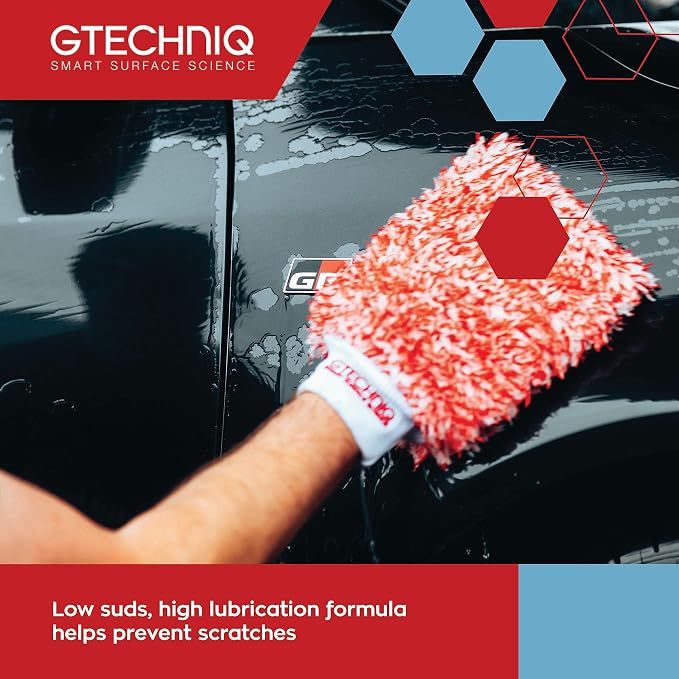 Gtechniq Car Shampoo, 2-in-1 Ceramic GWash & Hydrophobic Coating 16.9 fl oz | Advanced Car Care Solution Cleans and Repels Dirt, Long Lasting Protection and Shine, Easy to Apply