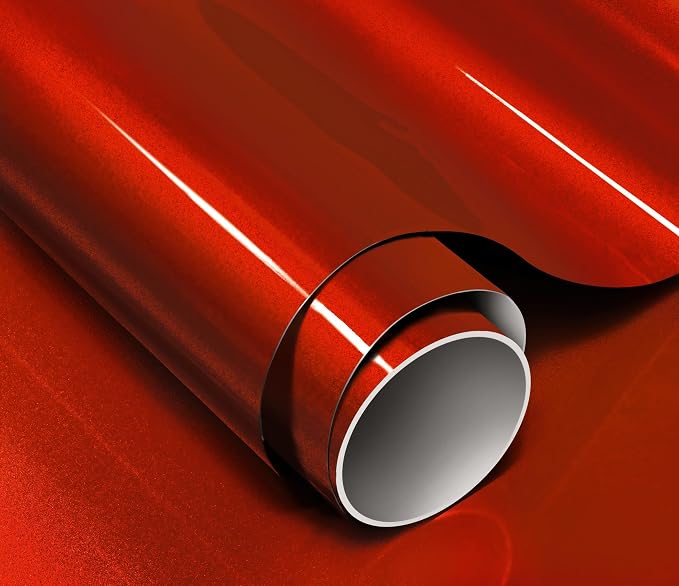 ColorFusion PPF by VViViD, Gloss Sinister Red Dry Apply PPF Vinyl Car Wrap Roll 1.3ft x 5ft