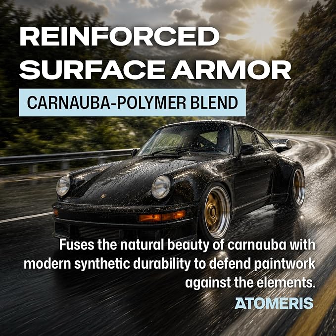 ATOMERIS™ WX-3 Spray Wax for Cars - 16.9 fl oz - Carnauba Polymer-Enhanced Blend - Gloss Enhancing Protection - Fills Micro-Marring