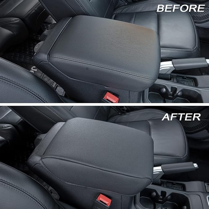 Center Console Armrest Cover Compatible with Jeep Wrangler JL/JLU 2018-2024 2025 2026 and Jeep Gladiator JT Truck 2020-2023 2024 2025 2026, Accessories PU Leather Cushion Protector Pad(Not for JK/JKU)