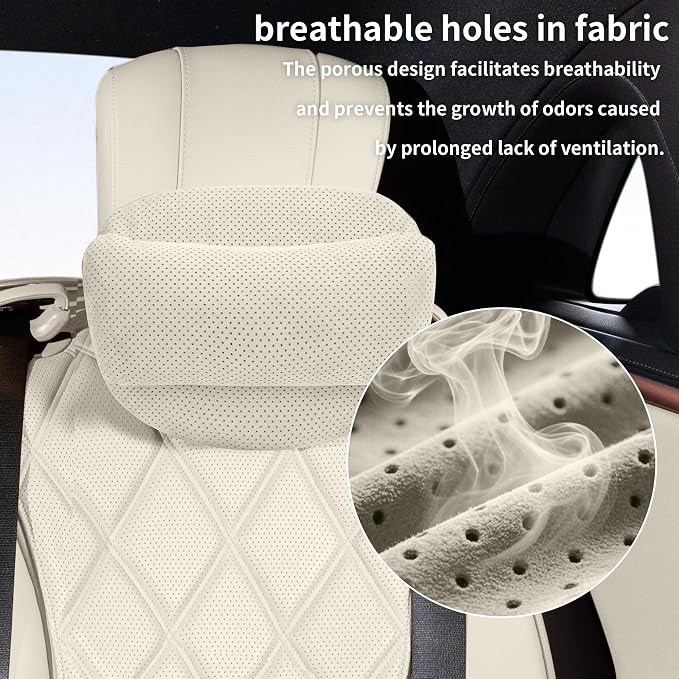 Car Neck Pillow, Soft Car Headrest Neck Rest Cushion for Driving | Comfortable Neck Pillow for Driving, Ergonomic Car Neck Support Pillow for Relieve Driving Fatigue, Universal for Car Office