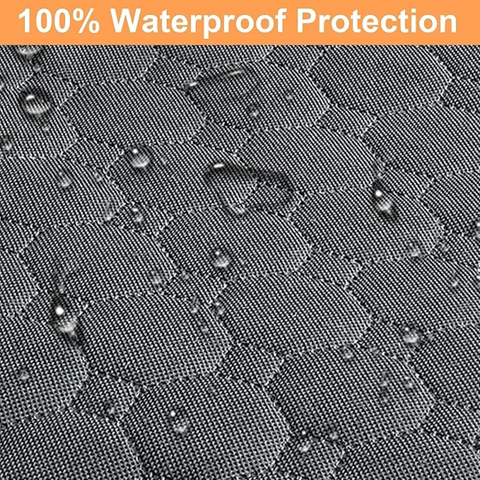 Mancro Dog Car Seat Cover for Back Seat, Waterproof Dog Hammock for Car | 600D Heavy Duty, Scratch-Resistant Back Seat Pet Cover for Dogs with PVE Nonslip Underside, Fits for Sedan, Trucks and SUVs