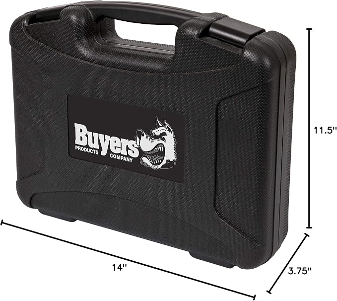 Buyers Products 8891017 Rechargeable Magnetic Road Flare Kit with Carrying Case, 4 Pack, Includes Steady On Mode and 10 Flash Patterns, Rechargeable Road Flare Strobe