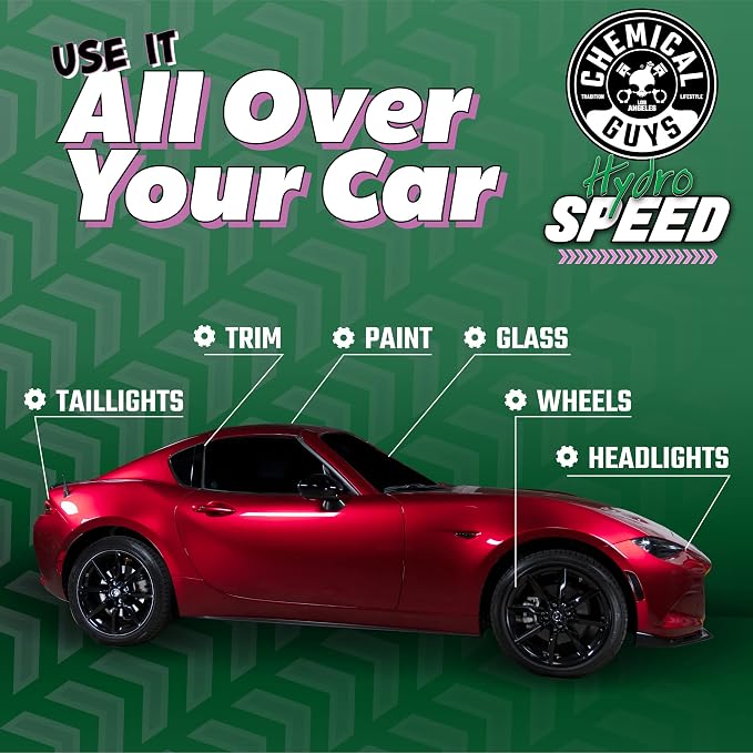Chemical Guys, HydroSpeed Ceramic Quick Detailer Spray, Gloss, 1 Gallon | Ceramic polymers boost gloss, slickness and water beading, tops up coatings and wax on paint, glass and wheels