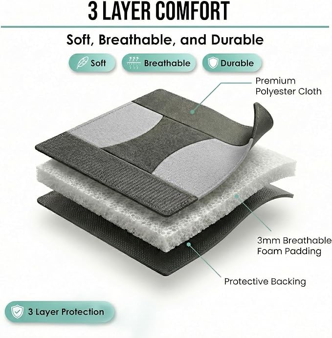 FH Group Car Seat Covers Front Set in Cloth - Car SeatCovers for Low Back Car Seats with Removable Headrest,Universal Fit,Automotive SeatCovers,Washable Car Seat Cover for SUV,Sedan, Van Gray