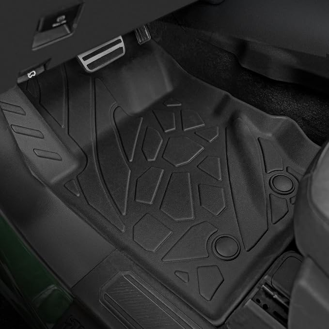 Floor Mats for Ford Bronco 2021-2026, All Weather Floor Mats Trunk Cargo Liner with Backrest Protectors and Door Sill Guards Accessories, Full Coverage Set (Fit 4 Door Models)