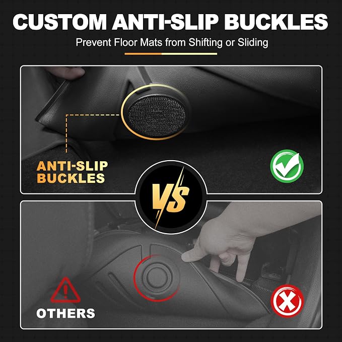AOMSAZTO Floor Mats Compatible with 2013-2018 Toyota RAV4 All Weather Floor Liner TPE Custom Fit Mats for Toyota RAV4 1st & 2nd Row Car Mats