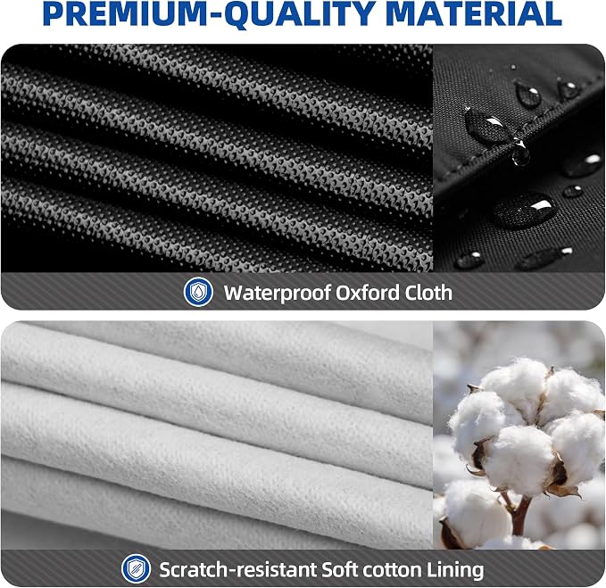 10-Layer SUV Car Cover Waterproof All Weather, Soft Cotton Lining Car Covers for Automobiles & Car Snow Cover with Door Zipper, Universal Fit for SUV 192"-208" L, Size S4 (See Size Chart)