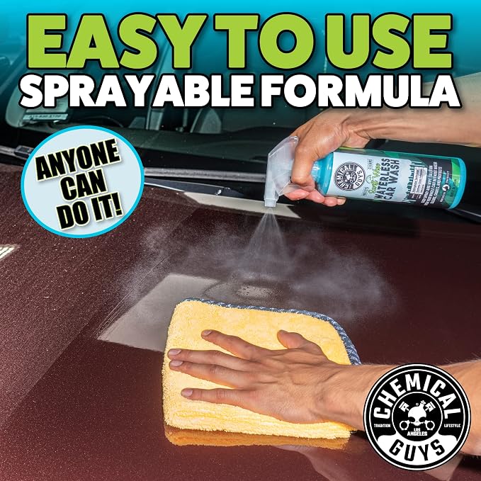 Chemical Guys, Swift Wipe Waterless Car Wash Spray, High Lube, 1 Gallon | Spray and wipe to clean and shine paint, glass and wheels with no water, a slick gloss for quick washes anywhere