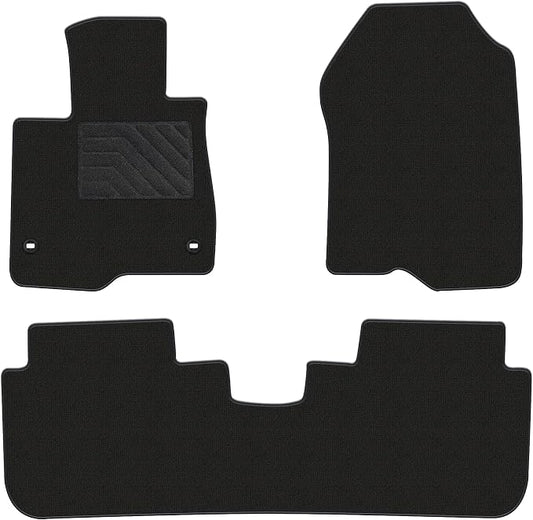 Carpet Floor Mats Fit for Honda CR-V 2023-2026 (Gasoline & Hybrid) | All Weather Custom Fit Floor Liners for CRV, 1st & 2nd Row, Black