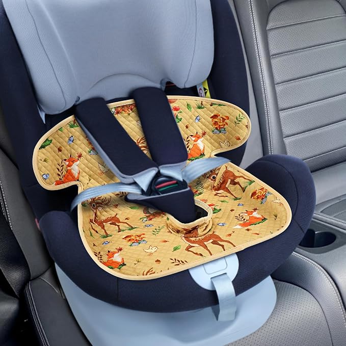 Babenest Car Seat Potty Protector Cover -Waterproof Carseat Training Liner for Baby &Toddler Shower Gift, Dry Piddle Pee Pad with Fun Designs for Strollers & Infant Car Seats (1pc Yellow)