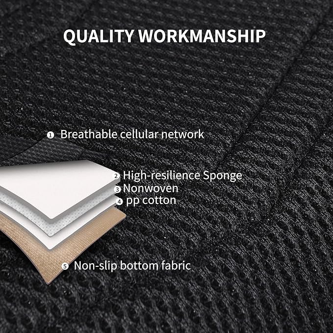 HChengkikz Front Car Seat Cover, Breathable and Sporty (Black) | Leather, Universal Fit for Most SUVs, Cars, Sedans, Trucks, Airbag Compatible, Easy to Install