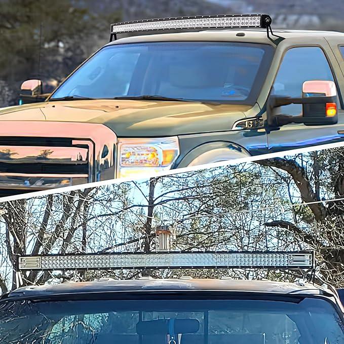 Nilight 52 inch LED Light Bar Bracket Mounting Upper Windshield Roof Cab Brackets Compatible with Ford F250 F350 4WD 2WD 1999-2015