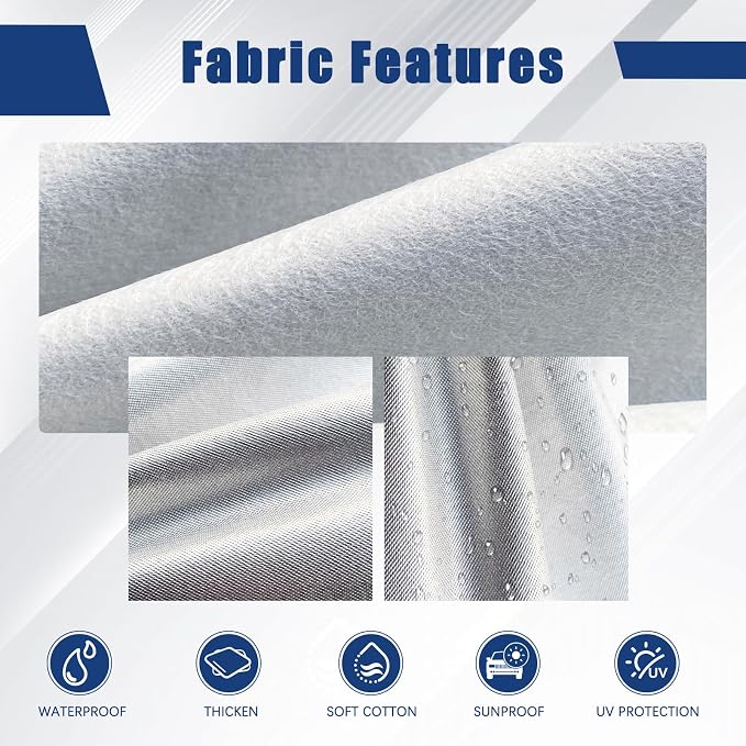 Kayme 6 Layers SUV Car Cover Custom Fit for Nissan Pathfinder (2005-2025) Waterproof All Weather for Automobiles, Outdoor Full Cover Rain Sun UV Protection.Silver