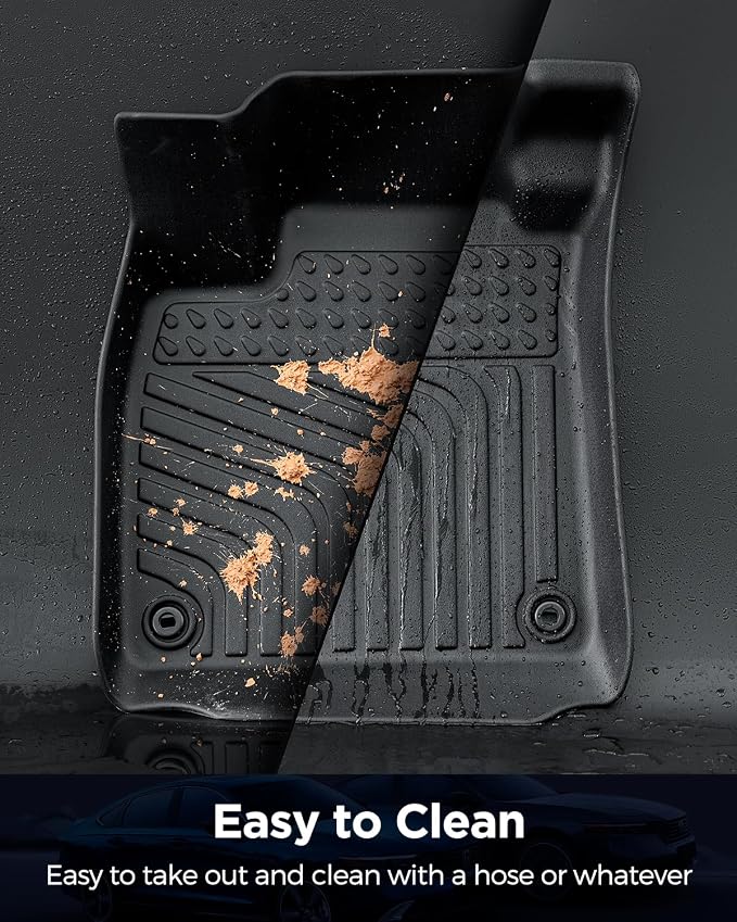 Floor Mats Cargo Liner for Honda Accord 2023-2026(Gasoline & Hybrid),All Weather Carpets for Accord LX/Sport/EX-L/Touring 2024 2025 Accessories Waterproof Nonslip Custom Front Rear Trunk Rug Set