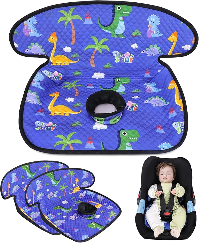 2 Pack Car Seat Protector for Potty Training, Waterproof Piddle Pad with 360° Leak-Proof & Non-Slip Backing, Portable Seat Cover for Toddler, Fits Car Seats Strollers High Chairs(Blue, 2PC)
