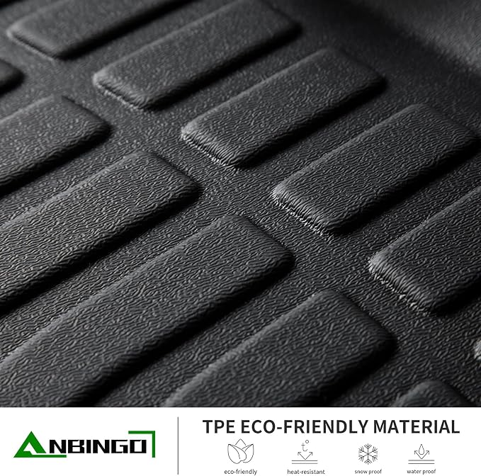ANBINGO®Fit for Hyundai Santa Fe Hybrid Floor Mats 2021-2023/for Hyundai Santa Fe Plug-in Hybrid Car Mats 2022-2023 All Weather Mats for Santa Fe Hybrid TPE Car Rugs for Santa Fe PHEV Rubber Carpet