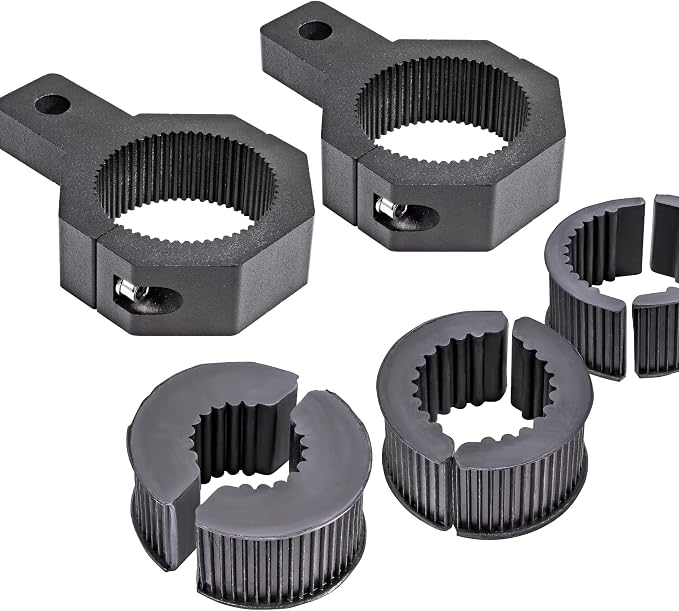 LAMPHUS Off-Road ATV UTV Light Bar Mounts Mounting Bracket Bar Clamp Kits [1"/1.5"/1.75"/2"] [Vertical Bar] [Aluminium] [2 Units] Bull Bar UTV Roll Bar Clamp Tube Roll Cage Clamps Mount for ATV UTV