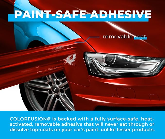 ColorFusion PPF by VViViD, Gloss Sinister Red Dry Apply PPF Vinyl Car Wrap Roll 6ft x 5ft