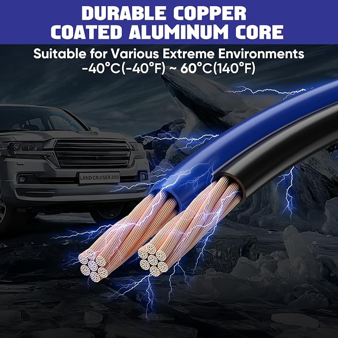 EXTRESPO 2/0 Gauge 30 FT Heavy Duty Jumper Cables, 1500Amp Quick Connect Booster Cables for 12V & 24V Cars, SUVs and Trucks, Kit with Carry Case, Gloves, Brushes