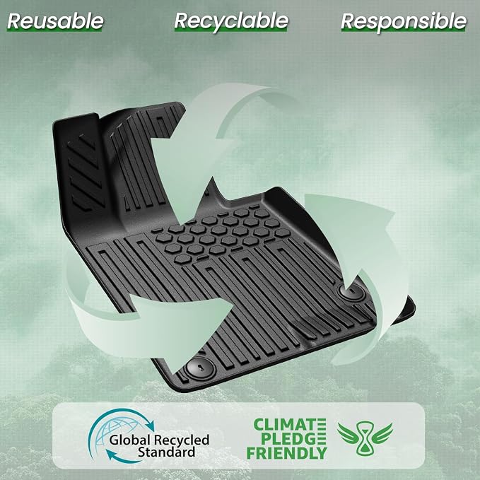 Floor Mats Set for 2021-2026 Kia K5 FWD & 2020-2026 Hyundai Sonata Gas FWD, All Weather TPE Floor Liners Trunk Mat Cargo Liner Accessories for K5 FWD- GT Line/GT/LXS/LX/EX