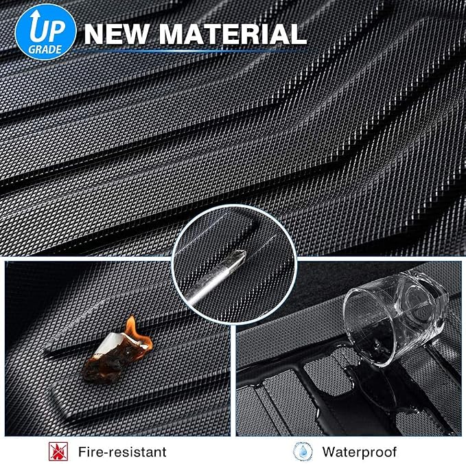 KUST Floor Mats for 2013-2018 Toyota RAV4 (Not for Hybrid or Prime) | Front Rear Car Mats Accessories, All Weather Protection, TPE Rubber, Raised Edge