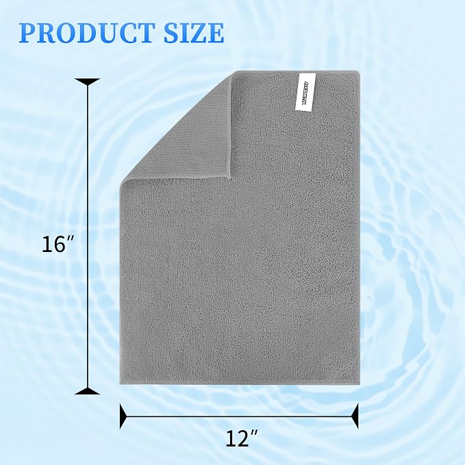 FIXSMITH Microfiber Cleaning Cloth - Pack of 24, Multi-Functional Towels, Size: 12 x 16 in, Highly Absorbent Rags, Lint-Free, Streak-Free for Car, Kitchen, Home, Office