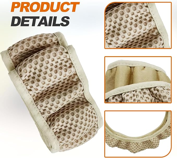 Car Elastic Stretch Steering Wheel Cover, Universal 15" Automotive Steering Wheel Protector, Microfiber Ice Silk, Breathable, Anti-Slip, Easy Carry, Car Accessories for Cars/SUVs/Vans/Truck (Beige)