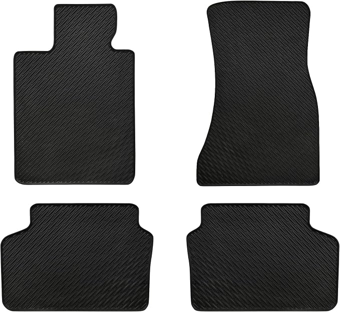 Car Floor Mats Custom Fit for BMW 7 Series G11 2016-2023 730i 740i 750i 760i Black Rubber Auto Liner Mats All Weather Protection Heavy Duty Odorless