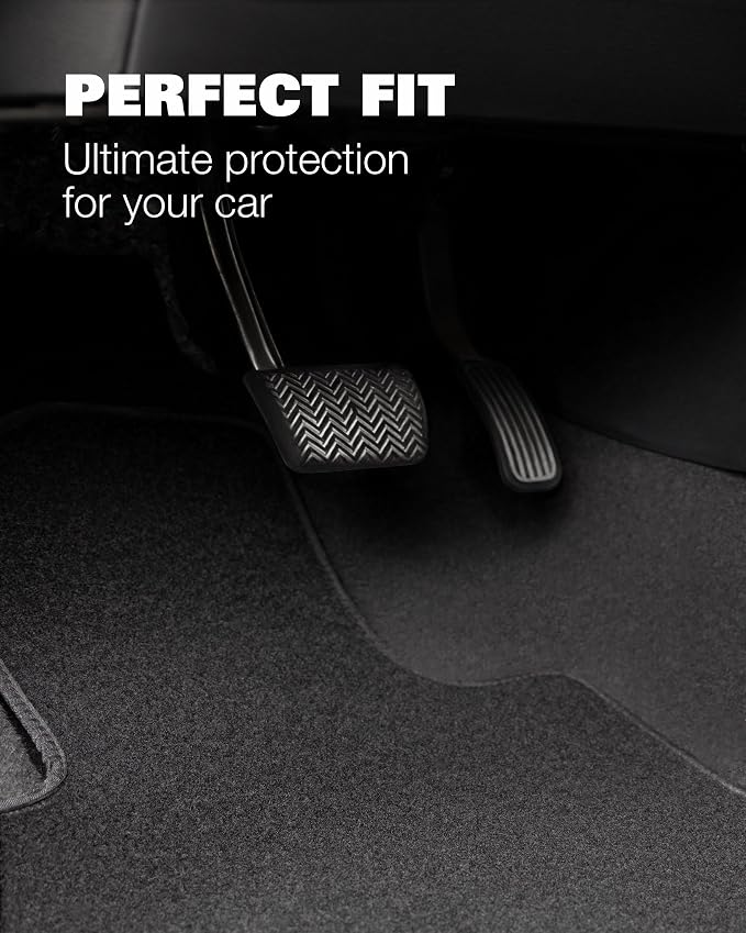 Floor Mats for Toyota Camry 2018-2024 - Custom Fit 3D Carpet Mats - 1st & 2nd Row Set - Anti-Slip Backing - Carpet All Weather Car Floor Liners