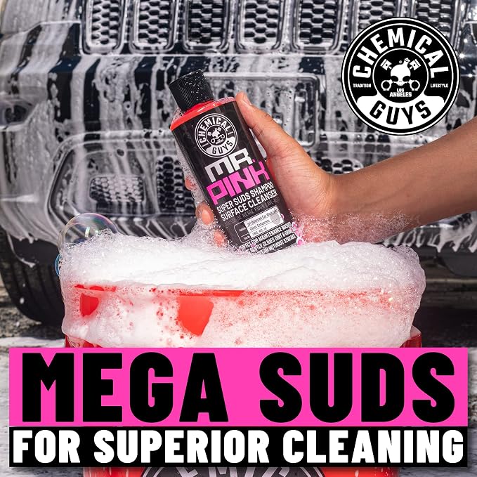 Chemical Guys Best Car Wash Bucket Kit for Two-Bucket Method with Soap, Wash Mitts, Towels, and Dirt Trap - 11 Item Kit - 11 Piece Weekly Wash Kit with Bucket, Mitts, and Dirt Trap