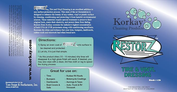 Restorz Tire and Vinyl Dressing