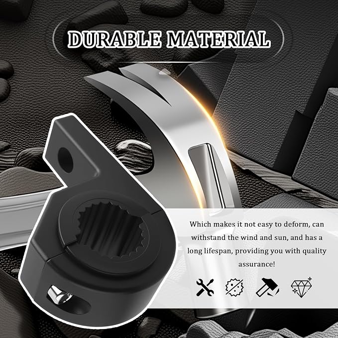 2PCS Rust-Resistant LED Light Bar Bracket Kit for ATVs UTVs Trucks | Motorcycle Light Bar Mounts with 3 Sizes Rubber Ring 0.75" 1" 1.25",Multi-Purpose Roof Rack Lights for DIY Enthusiasts