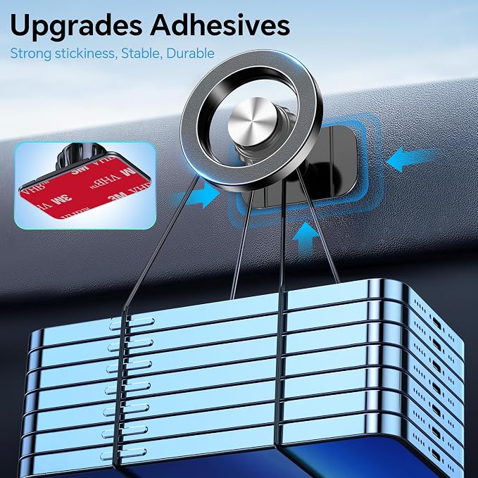 Coolpow for Magsafe Car Mount【20 Strong Magnets】Magnetic Phone Holder for Car Phone Holder Magnetic Phone Mount Dash Air Vent Cell Phone Holders for Your Car Mount for iphone 17 Pro Max 16 15 14 13 12