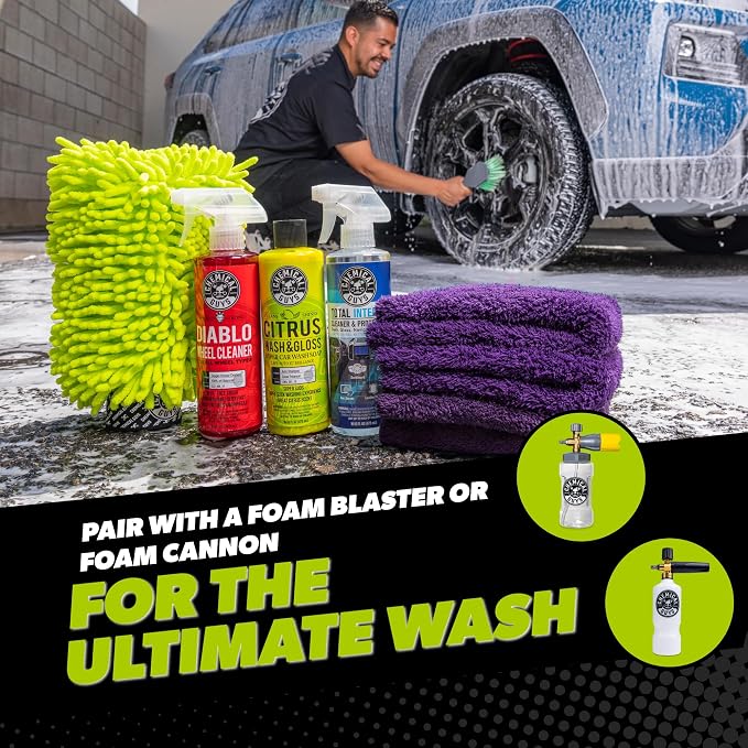 Chemical Guys, 7-Piece Car Cleaning Kit, Wash, Wheel & Interior Cleaners | Everything a first-time detailer needs for a full inside-and-out clean without buying pieces one at a time
