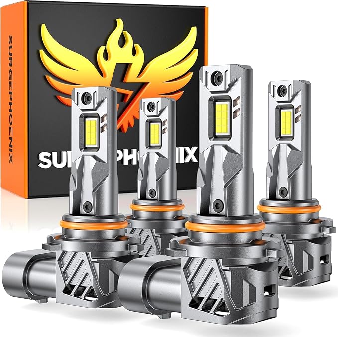 9005 9006 Fog Light Bulbs Combo, Super Bright 100,000LM 1000% Brighter, 2026 Updated Light Bulbs, True 1:1 Mini Halogen Size, HB3 HB4 Off Road Light or Fog Light Bulbs, Pack of 4 | 6500K Cool White LED Fog Light Bulbs, 1000% Brighter, for Off-Road Use,...