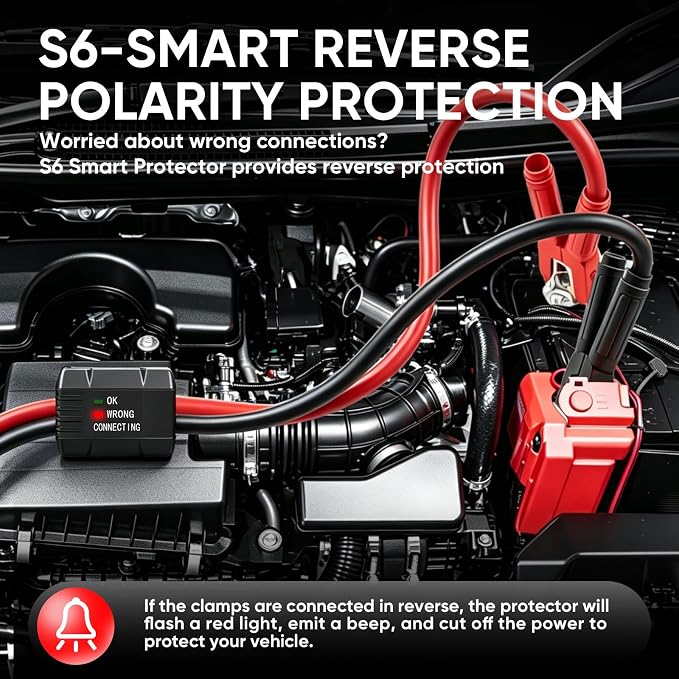 Noone Heavy Duty Jumper Cables, 0 Gauge 25Feet 1000Amp Automotive Booster Cables with Reverse Polarity Protection for Car, SUV and Truck, Jumper Cables Kit with Carry Bag, Gloves, Brushes and Goggles