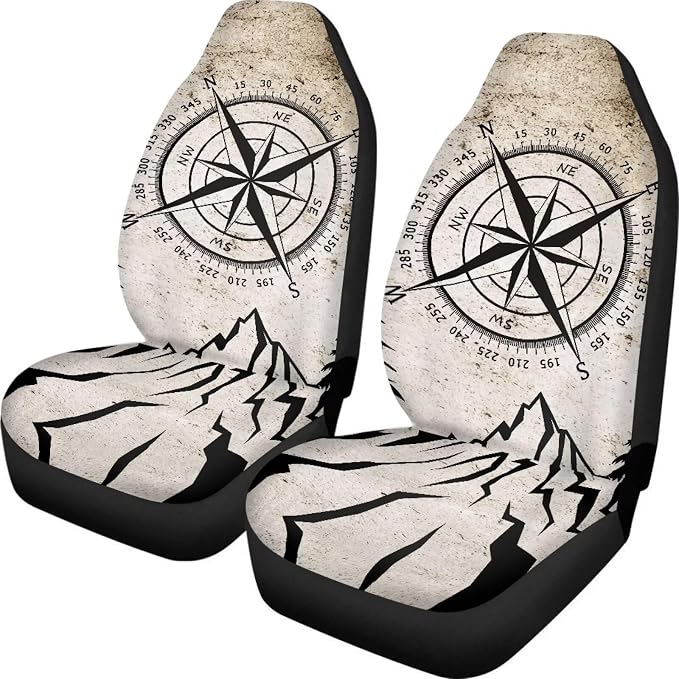 Speedometer Car Front Seat Cover Set Soft Driver Seat Cover Comfort Bucket Seat Covers Full Protection Saddle Blanket Cushion Cover Universal Fit for SUV Truck Sedan,2 Pack
