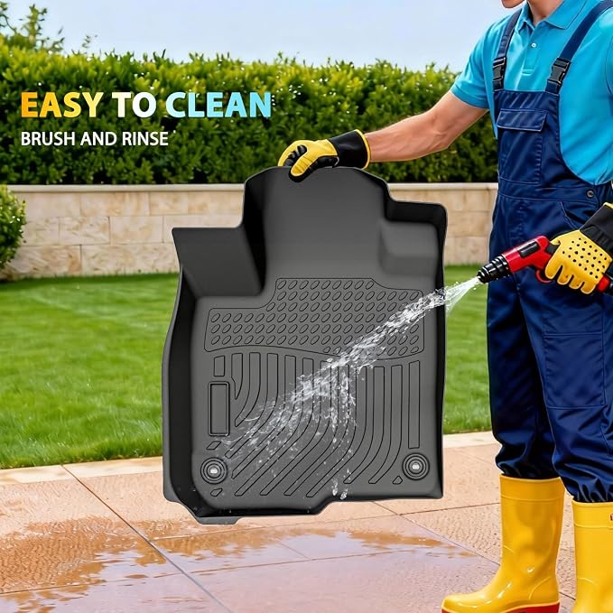 Floor Mats for 2023-2026 Honda HRV (Include Hybrid) | 2025 2026 Acura ADX | Custom Fit TPE Mats Accessories for HR-V All Weather Protection Waterproof Anti-Slip Liners 1st 2nd & Trunk Mat