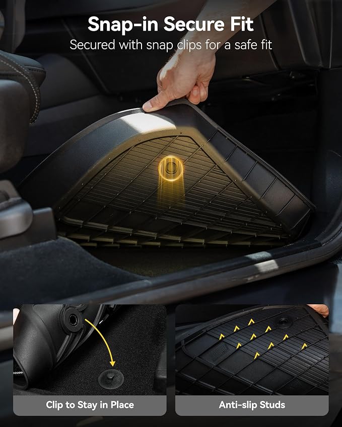 3W Floor Mats for Toyota Sienna 2021-2026 (Only for 7 Seat & Not Fit 25-26 Platinum Edition), TPE All Weather Custom Fit Floor Liner for Sienna XLE/XSE/Limited/Woodland Edition 1st, 2nd and 3rd Row