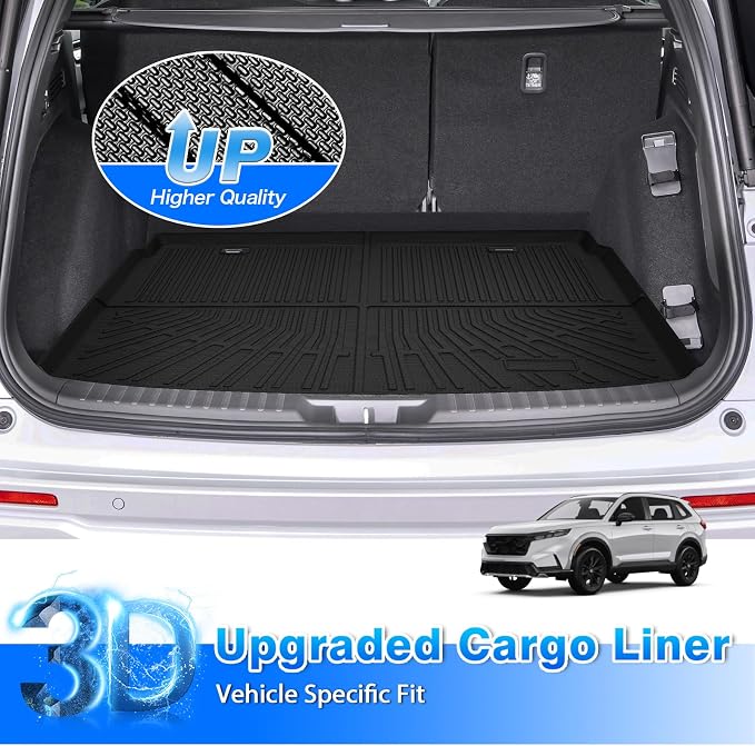 CRV Cargo mat - Trunk Mat for Honda CRV 2023-2026 (Include Hybrid), All Weather Trunk Mat for CRV Accessories, Heavy Duty Rubber Mats, Car Accessories