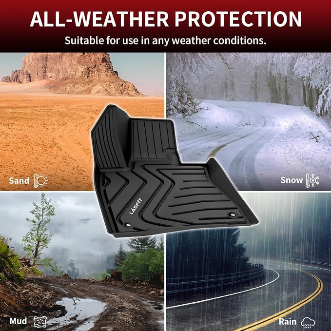 LASFIT Floor Mats for Lexus RX 2022 2021 2020 2019 2018 2017 2016 RX350 RX450h(Not for RX L), All Weather Floor Liners Custom Fit TPE Car Mats,Front & Rear Mats, Black | Not for RX350L,RX450HL, 3D Custom Fit TPE All Weather Floor Liners, Full Coverage ...