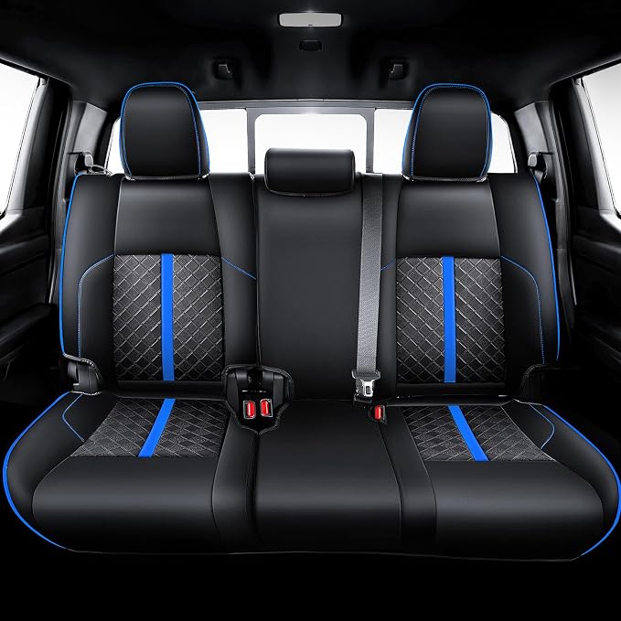 Leather Seat Covers Custom Fit for Tacoma Gen 4th (2024-2026) Double Cab | Custom Fit for SR, SR5, TRD PreRunner, TRD Sport, TRD Off-Road, Limited, Trailhunter - Fully Covered - Fit Like a Glove