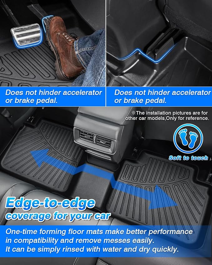 Cartist Floor Mats for Hyundai Kona 2024 2025 2026 (No Electric Model) Limited | N Line | SE | SEL, All Weather Cargo Liner for Kona Accessories, Heavy Duty Car Mats, Car Accessories