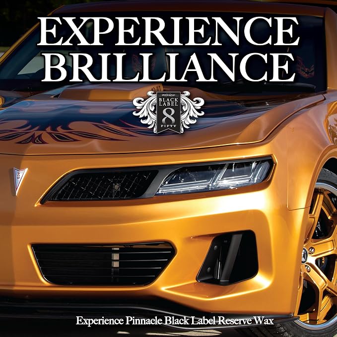 Pinnacle Black Label Reserve Wax | Premium Brazilian Carnauba Wax for Deep Gloss & Shine | Long-Lasting Protection for Paint & Clear Coats | Easy Application & Smooth Finish | PBL-650-FBA
